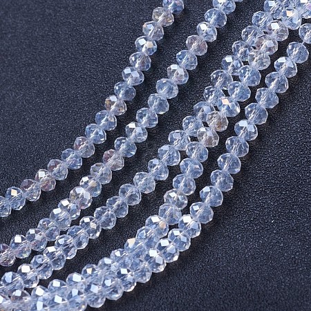 Electroplate Glass Beads Strands EGLA-A034-T2mm-B02-1