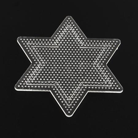 Star Pegboards for 3x2.5mm Mini Fuse Beads X-DIY-Q009-07-1