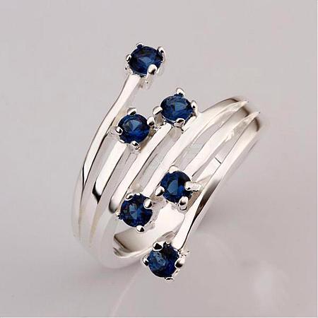 Simple Fashion Style Brass Hollow Cubic Zirconia Rings RJEW-EE0001-076P01-F-1