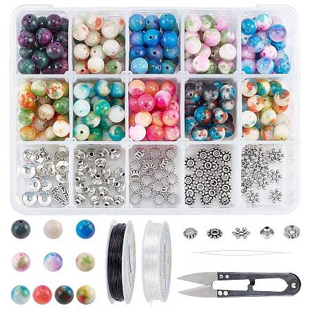 SUNNYCLUE DIY Stretch Bracelets Making Kits DIY-SC0013-72-1