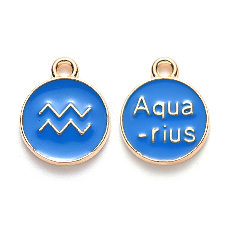 Alloy Enamel Pendants ENAM-S124-01B-02J-1