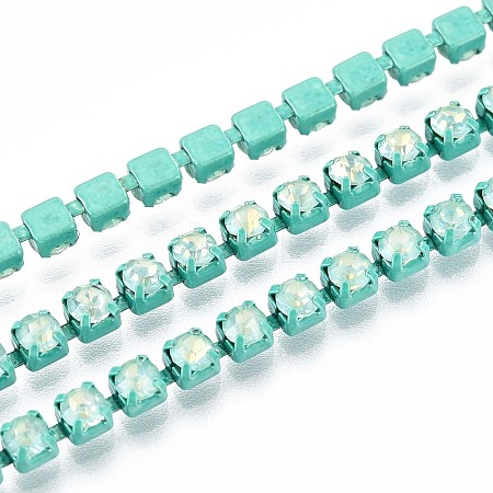 Iron Rhinestone Cup Chains CH-T006-05A-02-1