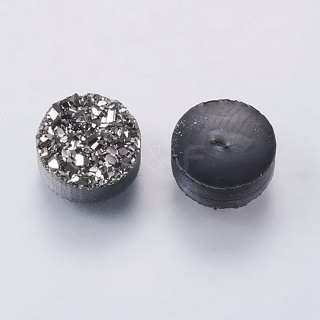 Imitation Druzy Gemstone Resin Cabochons LS-RESI-E012-02G-1