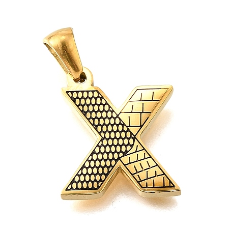Golden 304 Stainless Steel Pendants STAS-K300-01G-X-1
