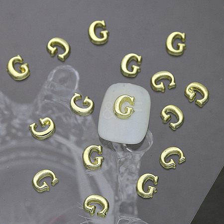 Alloy 26 Letter Shapes Nail Art Decoration MRMJ-WH0114-001-07-1