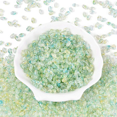 Baking Paint Transparent Glass Beads DGLA-T004-06J-1