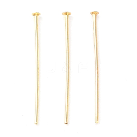 Brass Flat Head Pins KK-N254-47C-G-1