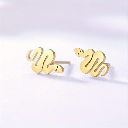 Cute Hollow Snake Ear Studs AZ1942-1