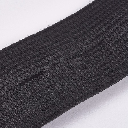 Flat Elastic Cord/Bands with Buttonhole OCOR-WH0052-30B-01-1
