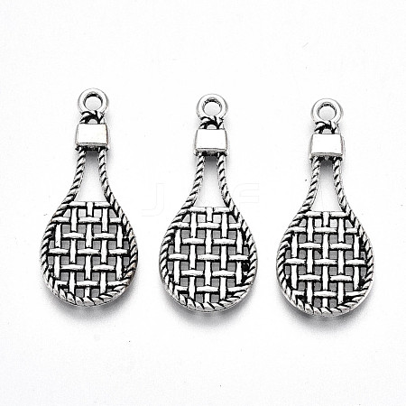 Tibetan Style Alloy Pendants TIBE-S323-081AS-RS-1