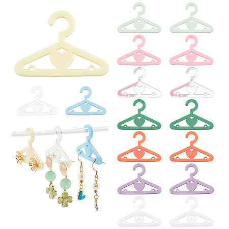   50Pcs 10 Colors Mini Acrylic Earring Hanger EDIS-PH0001-87A-1