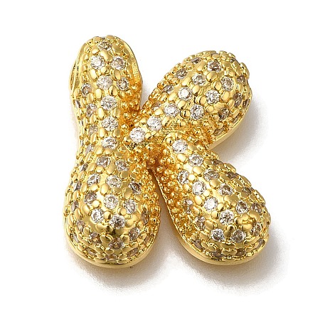 Brass with Cubic Zirconia Pendants KK-Q818-02K-G-1