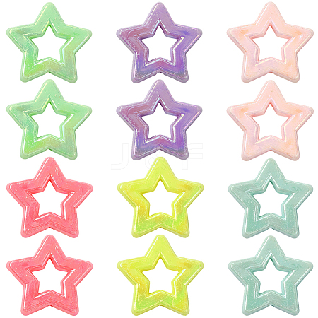 100Pcs Opaque Acrylic Beads SACR-SP0001-32-1
