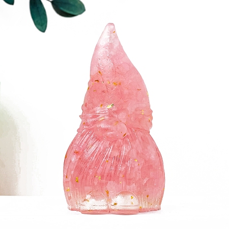 Natural Rose Quartz Gnome Display Decorations PW-WG45A23-25-1