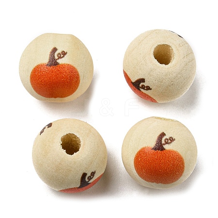 Autumn Wood European Beads WOOD-H105-04E-01-1