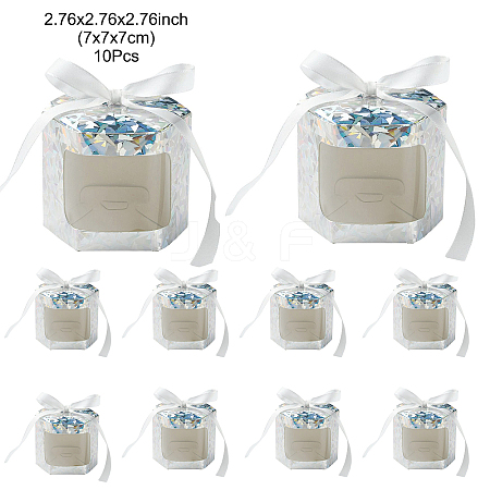 Hexagon Laser Window Paper Gift Boxes CON-FZC0002-001C-01-1