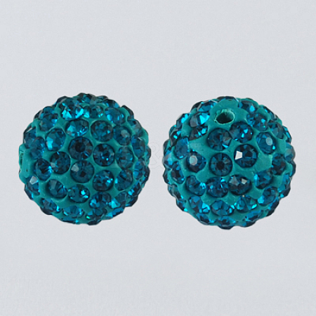 Pave Disco Ball Beads X-RB-A130-10mm-21-1