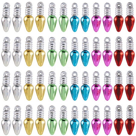 120Pcs 6 Colors Plastic Pendants FIND-SC0010-90B-1