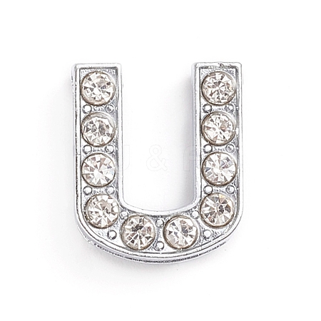 Alloy Slide Charms LS-ALRI-WH0005-09U-P-1