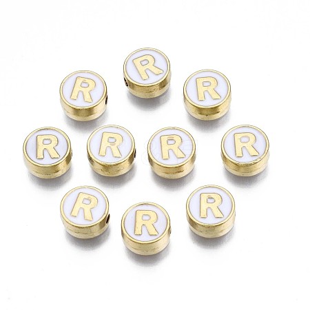 Alloy Enamel Beads X-ENAM-N052-006-01R-RS-1