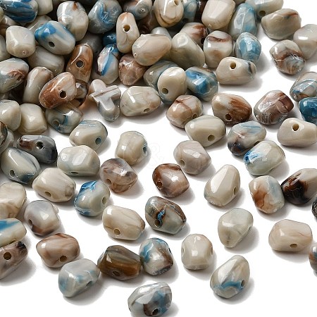 Opaque Acrylic Imitation Gemstone Beads OACR-G061-04E-1