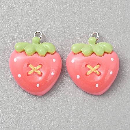 Opaque Resin Pendants CRES-CJC0011-004B-P-1