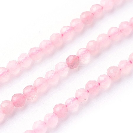 Natural Rose Quartz Beads Strands G-F619-23-3mm-1