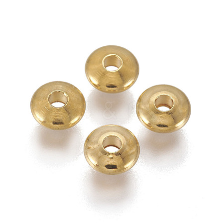 Brass Spacer Beads KK-P038-02G-5mm-1