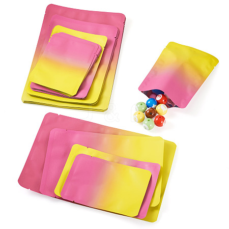 72Pcs 4 Styles Two Tone Rectangle Plastic Gift Bags OPP-TA0001-17-1