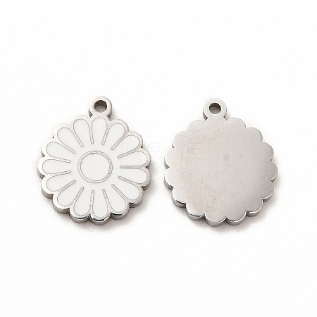 304 Stainless Steel Enamel Charms STAS-F291-03P-02-1