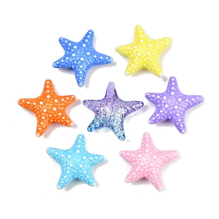 Opaque Acrylic Beads OACR-A040-01-1
