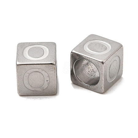 304 Stainless Steel European Beads STAS-D382-02O-P-1