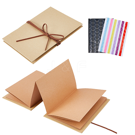 2Pcs Rectangle Paper Journal Photo Albums AJEW-FH0007-25A-1