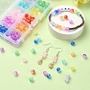 200Ps 10 Colors Transparent Crackle Acrylic Beads CACR-YW0001-6