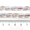 Electroplate Transparent Glass Beads Strands EGLA-M032-02A-HR01-3