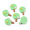 Opaque Resin Cabochons RESI-WH0035-02A-1