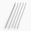 304 Stainless Steel Box Chain Bracelets BJEW-P239-12-1