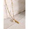 Mother's Day 304 Stainless Steel with Natural Freshwater Pearl Necklaces FS-WG5F984-01-4