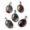 Natural African Bloodstone Pendants G-Z055-03P-01-1