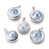 Shell Pearl Pendants KK-P162-O01-1