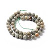 Natural Silver Leaf Jasper Beads Strands G-F627-13-3