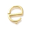 Rack Plating Brass Spring Gate Rings KK-Z086-53G-01-1