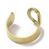 Real 18K Gold Plated 304 Stainless Steel Initial Letter Open Cuff Ring RJEW-H215-09G-02-3