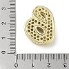 Rack Plating Brass Micro Pave Clear Cubic Zirconia Pendants KK-R163-05B-G-3