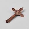 Tibetan Style Alloy Big Pendant FIND-WH0441-45R-3