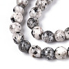 Dyed Natural White Jade Beads Strands G-T139-6mm-60-25-3