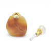 Natural Agate Openable Perfume Bottle Pendants G-E556-20D-3
