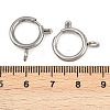 304 Stainless Steel Spring Ring Clasps STAS-B095-05G-P-3