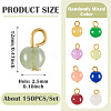Glass Round Pendants PALLOY-TADJ00001-02-3