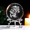 Inner Carving Constellation Glass Crystal Ball Diaplay Decoration PW-WG84004-09-1